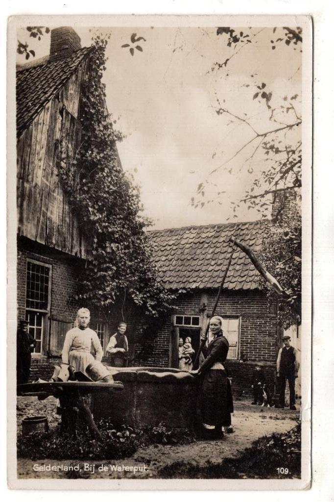 eluwe  Dorpsleven Klederdracht 1937, Verzenden, 1920 tot 1940, Gelopen, Gelderland