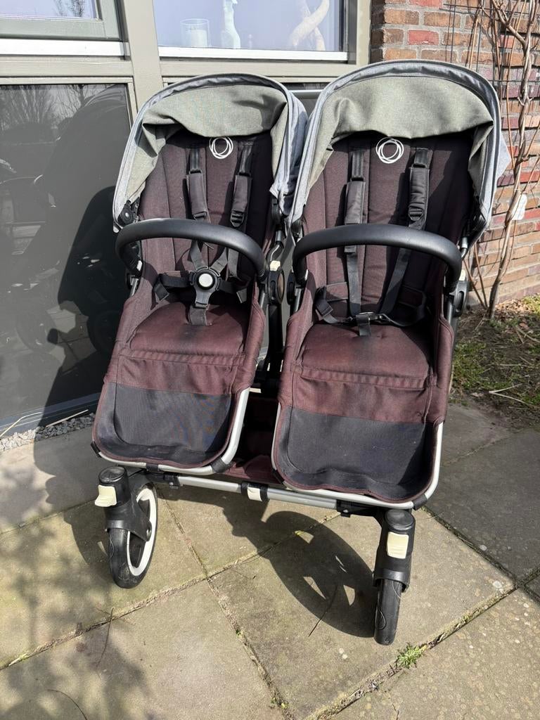 Bugaboo Donkey Duo incl voetenzakken, wiegjes en adapters, Kinderen en Baby's, Kinderwagens en Combinaties, Gebruikt, Bugaboo