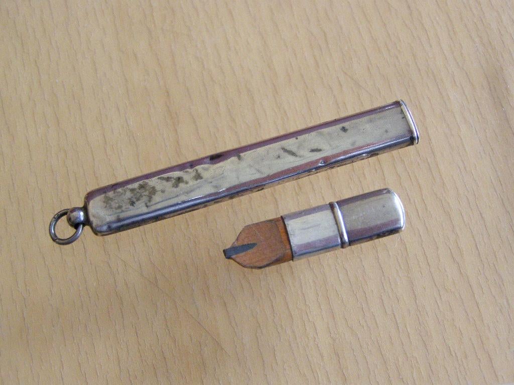 ANTIEKE 1920 ZILVEREN 925 ENGELSE POTLOOD HOUDER F. WEBB, Ophalen of Verzenden, Zilver