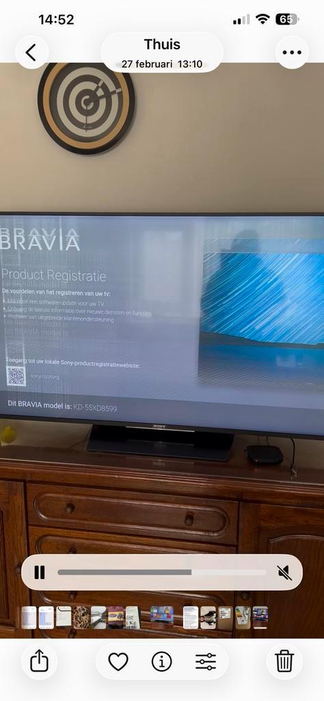 Sony 55, Audio, Tv en Foto, Televisies, Gebruikt, LCD, 100 cm of meer, Full HD (1080p), Sony, 100 Hz, Ophalen of Verzenden