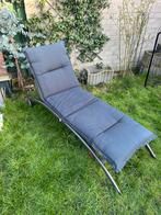 Ligbed zonnebed, Tuin en Terras, Ophalen, Gebruikt, Aluminium, Verstelbaar