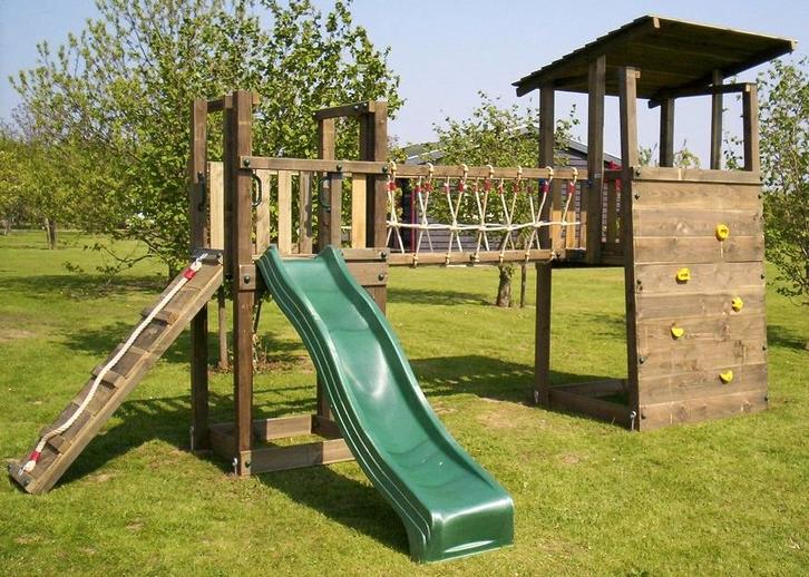 PIRATENTOREN met LOOPBRUG speelhuis klimtoren speeltoestel, Kinderen en Baby's, Speelgoed | Buiten | Speeltoestellen, Nieuw, Brandweerpaal