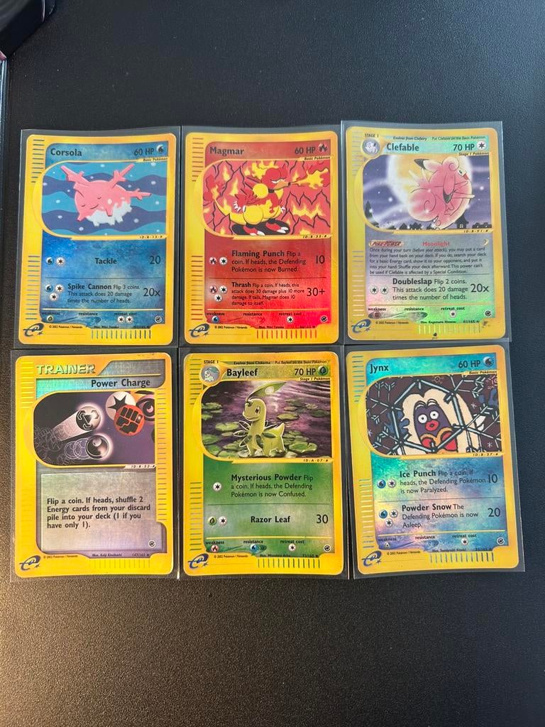 Pokemon kaarten expedition reverse, Ophalen of Verzenden, Zo goed als nieuw