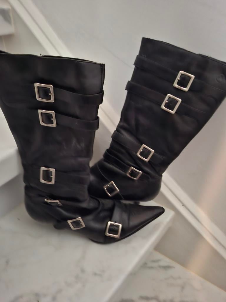 Laarzen, Kleding | Dames, Schoenen, Hoge laarzen, Bronx, Zwart, Ophalen of Verzenden
