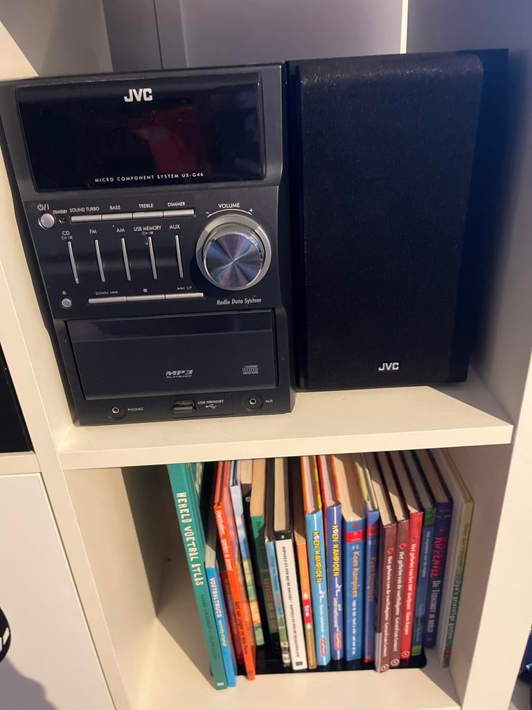 JVC Radio met Boxen en Afstandsbediening, Gebruikt, JVC, Tuner of Radio, Ophalen of Verzenden