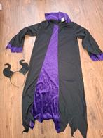 Maleficent verkleed jurk met haarband., Ophalen of Verzenden, Meisje