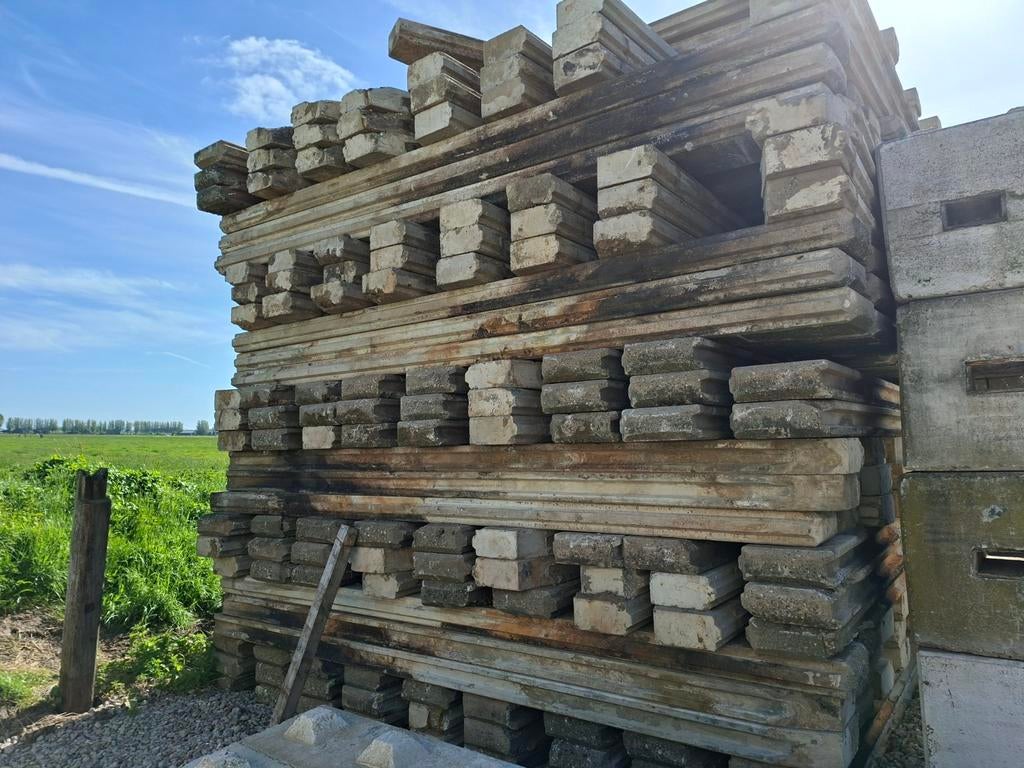 Betonplanken | betonnen damwand | beschoeing, 200 cm of meer, Ophalen of Verzenden, Zo goed als nieuw, Beton