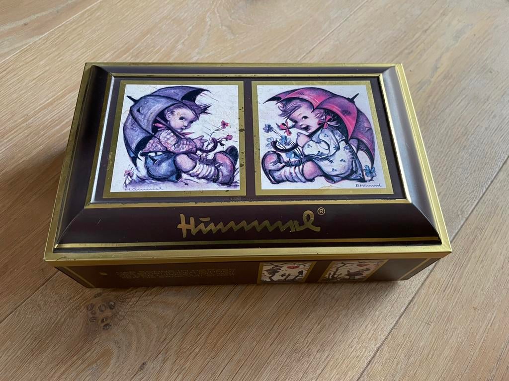 Trommel, HUMMEL (br. 17x l. 27x h. 9,5 cm), Ophalen of Verzenden, Gebruikt, Koek(jes), Overige merken