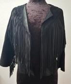 Zwart suède franje jasje Zara mt S, Kleding | Dames, Ophalen of Verzenden, Maat 36 (S), Gedragen, Zara