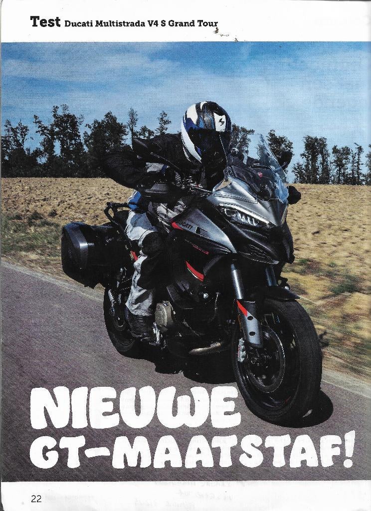Losbladige test DUCATI Multistrada V4 S GT, Promotor 2023., Promotor, Ophalen of Verzenden, Zo goed als nieuw, Overige merken