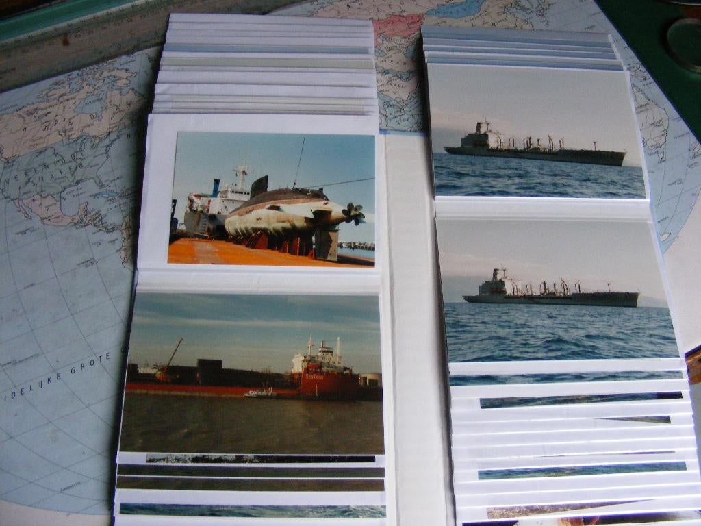 VLIEGKAMPSCHIP en marineschepen - 64x Orginele foto's, Verzamelen, Verzenden, Zo goed als nieuw, Motorboot, Kaart, Foto of Prent