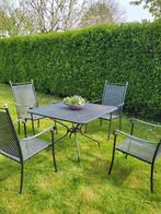 Fraai gietijzer tuinset, Tuin en Terras, Ophalen of Verzenden, Gebruikt, Overige materialen