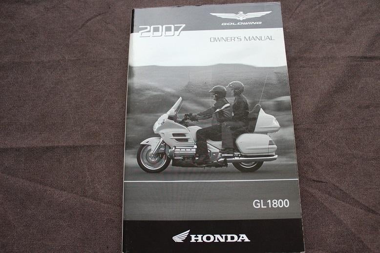 Honda GL1800 Goldwing 2007 motorcycle owner's manual, Motoren, Handleidingen en Instructieboekjes, Ophalen of Verzenden, Honda