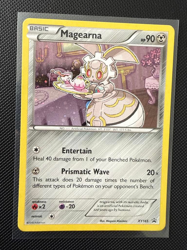 Magerna XY165 holo promo pokemonkaart, Ophalen of Verzenden, Zo goed als nieuw