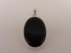 Zilveren hanger met onix                                 Z88, Gebruikt, Overige voorstellingen, ., Zwart