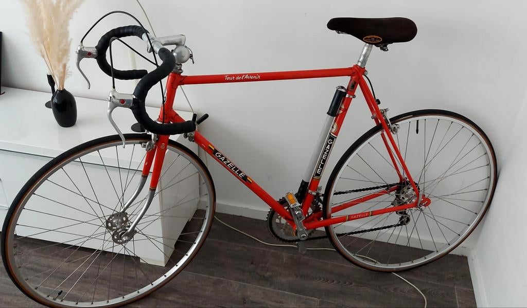 Vintage Gazelle Tour de l'Avenir racefiets, Fietsen en Brommers, Fietsen | Racefietsen, Ophalen of Verzenden