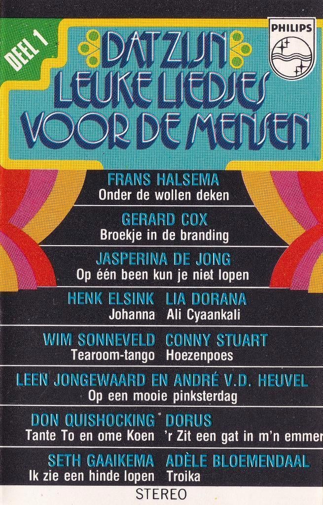 2x Cassettebandje Dat Zijn Leuke Liedjes Voor De Mensen, Cd's en Dvd's, Cassettebandjes, Ophalen of Verzenden, Zo goed als nieuw