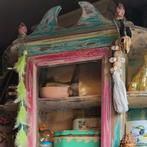 Bohemian brocante/Boho/Vitrinekastje/Kastje, Ophalen of Verzenden