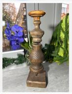 Antieke oude houten Hoedenstandaard 30 cm hoog, Ophalen of Verzenden