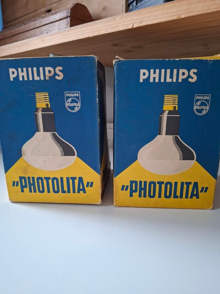 2 Philips Photolita lampen 500W in originele verpakking, Verzamelen, Ophalen of Verzenden