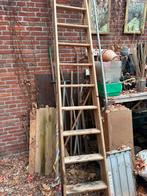 Gratis zoldertrap, inschuifbare ladder, Doe-het-zelf en Verbouw, Ladders en Trappen, Ophalen, Zo goed als nieuw, 4 meter of meer