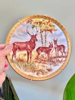 Vintage wandbord muurbord herten hertjes, Huis en Inrichting, Woonaccessoires | Wanddecoraties, Ophalen of Verzenden, Gebruikt