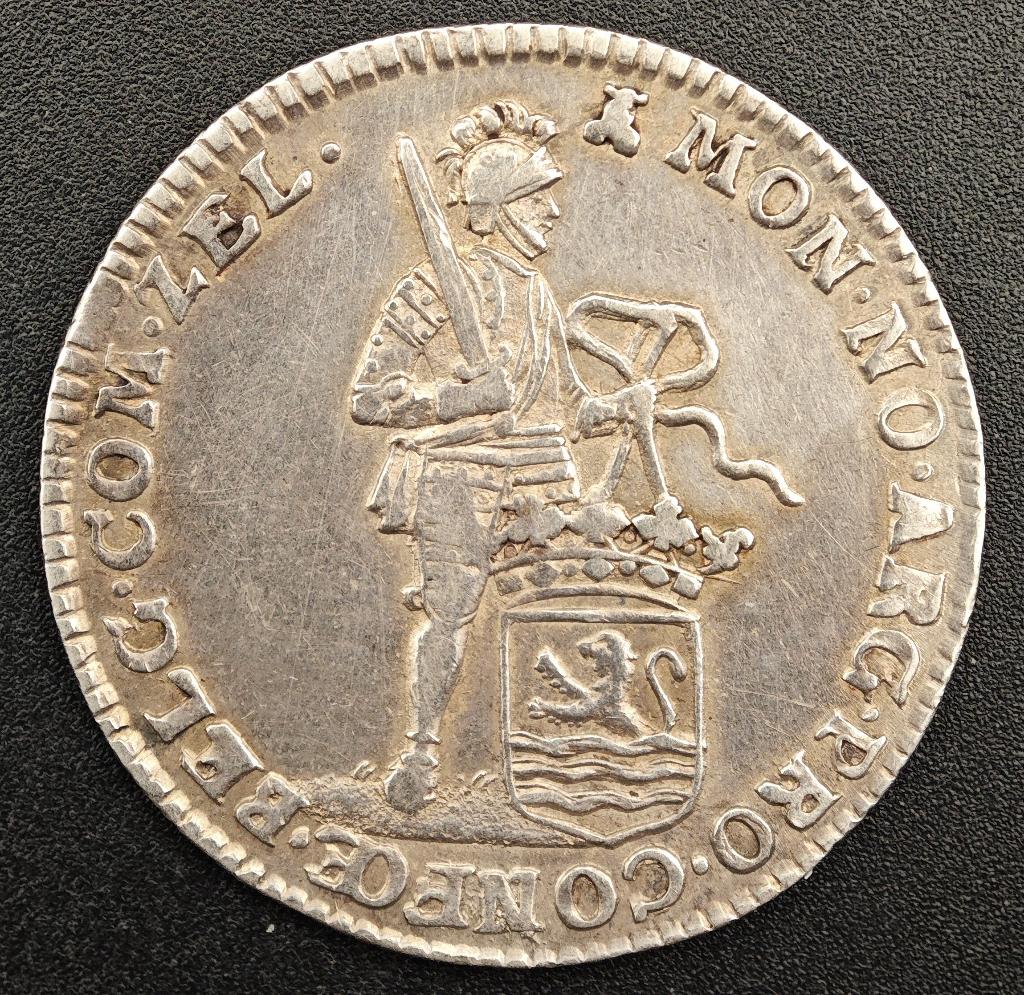 1765 1/4 Dukaat Zeeland, Postzegels en Munten, Munten | Nederland, Vóór koninkrijk, Verzenden, Zilver, Overige waardes