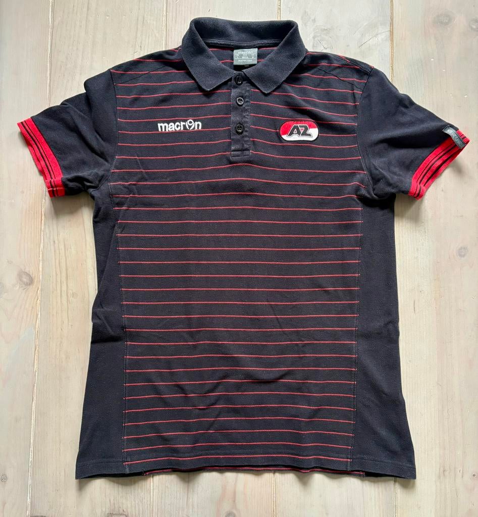 ️ ⚽️ Vintage AZ polo shirt Macron size L, Ophalen of Verzenden, Zo goed als nieuw