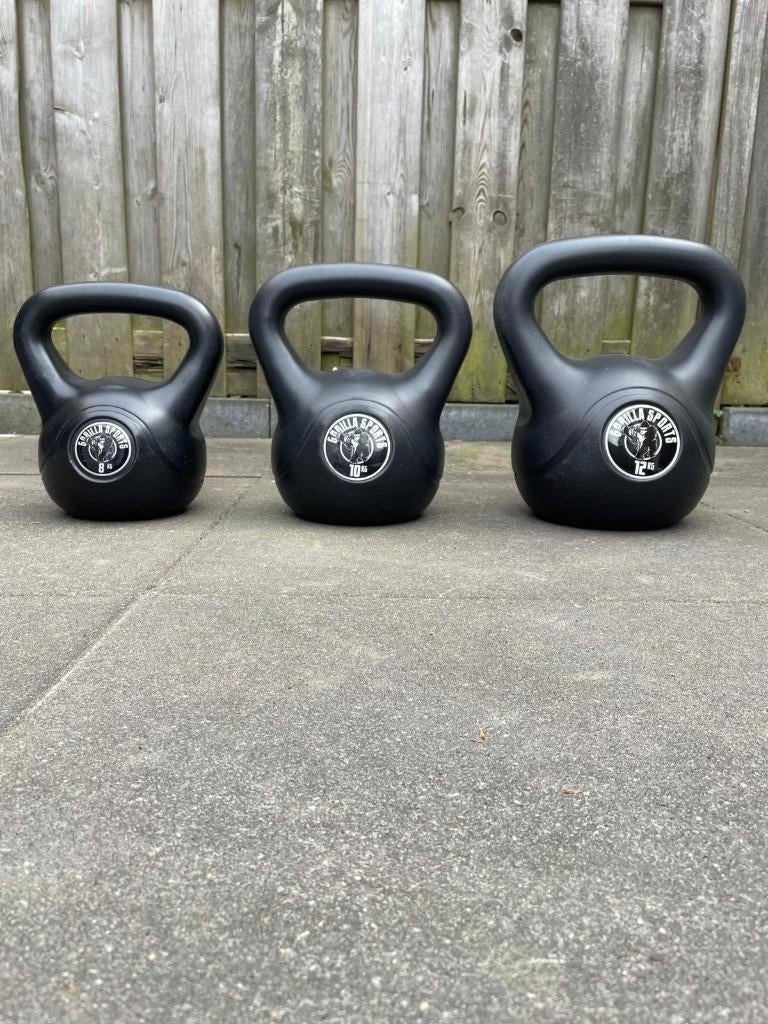 KETTLE BELLS GORILLA SPORTS  8/10/12 KILO, Ophalen, Gebruikt, Benen, Kettlebell