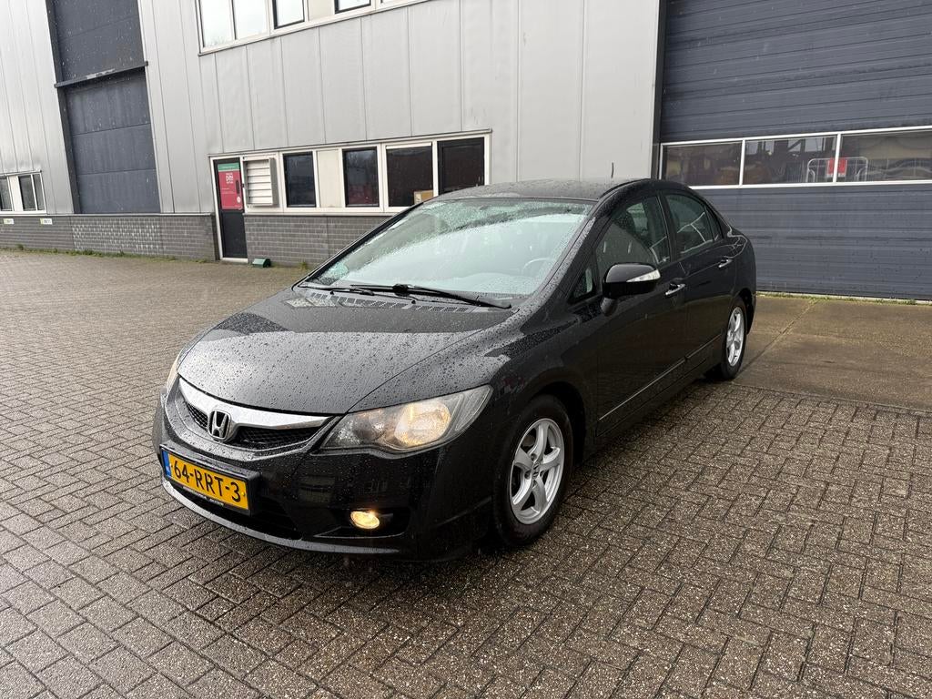 Honda Civic 1.3 Vtec Hybrid 4DR C-tr. 2011 Zwart Navi NAP, Euro 5, Zwart, Zwart, Origineel Nederlands