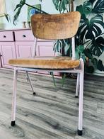 6 'gepimpte' schoolstoelen - roze, geel, blauw, Ophalen, Gebruikt, Overige kleuren, Vijf, Zes of meer stoelen