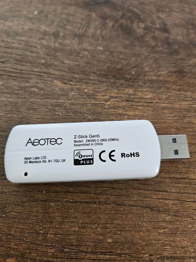 Aeotec Z-Stick Gen5 Z-Wave Plus USB-stick, Ophalen of Verzenden, Nieuw