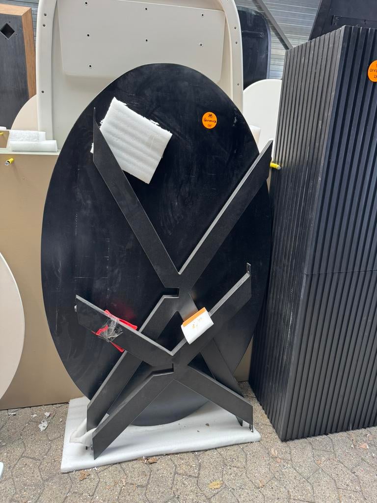 Eettafel mangohout ovaal 160x100x76 cm, Ophalen, Overige materialen, 100 tot 150 cm, Nieuw