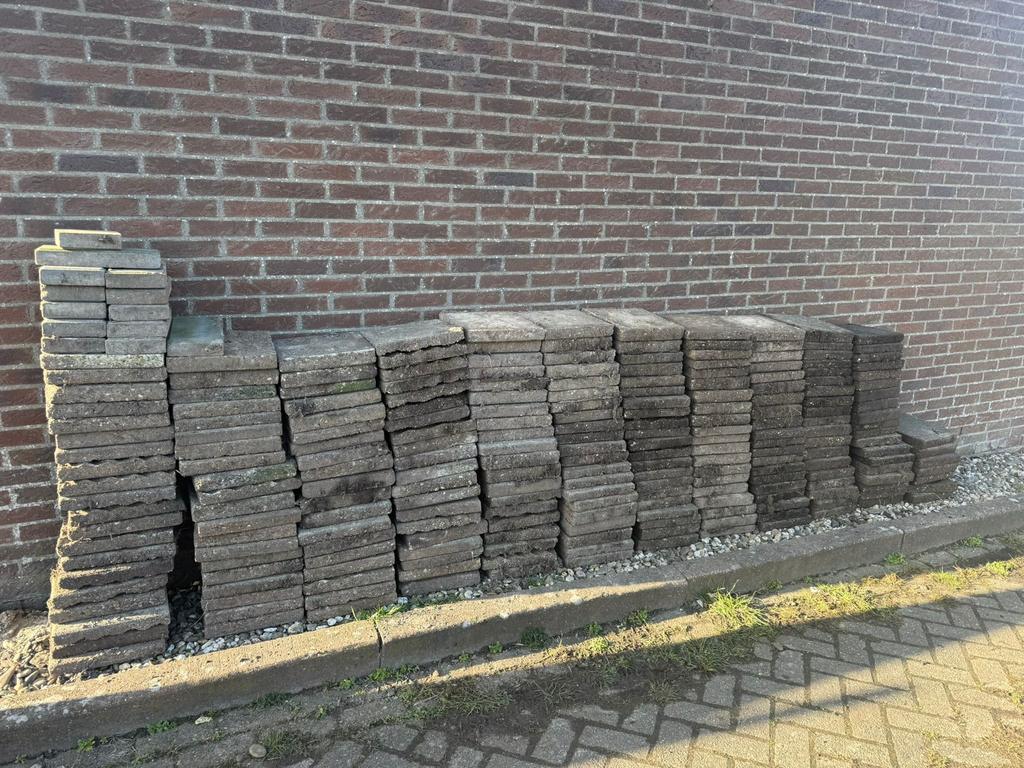30x30 tegels circa 400 stuks, Tuin en Terras, Ophalen, Gebruikt, 10 m² of meer, Beton