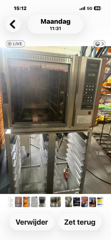 Leventi winkel oven werkend, Ophalen of Verzenden, Gebruikt, 60 cm of meer, 45 tot 60 cm