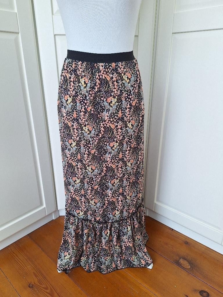 Geisha nieuwe zwarte floral bloemetjes rok, maat 2XL 44, Kleding | Dames, Rokken, Geisha, Zwart, Maat 46/48 (XL) of groter, Nieuw