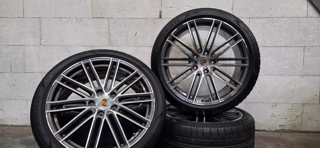 21" Porsche Panamera 971 Turbo velgen Pirelli zomerbanden, Auto-onderdelen, Banden en Velgen, Banden en Velgen, Zomerbanden, 21 inch