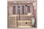 Luxe Combi Sauna (Infrarood & Fins) 220x200 - GRATIS MONTAGE, Ophalen of Verzenden, Nieuw, Fins of Traditioneel, Complete sauna