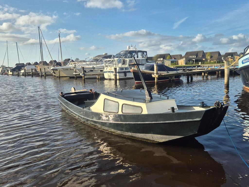 Unieke vis vlet lister 2cilinder diesel!, -, Gebruikt, -, -