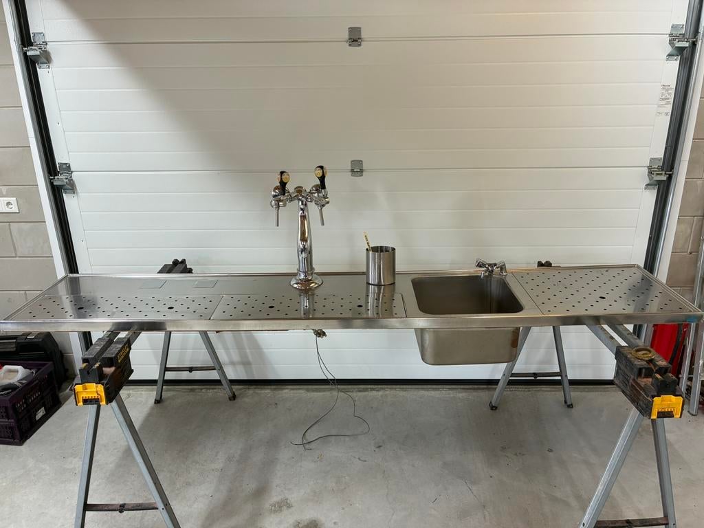 Lekblad biertap thuistap varblad rvs spoelbak alfa tapzuil, Ophalen