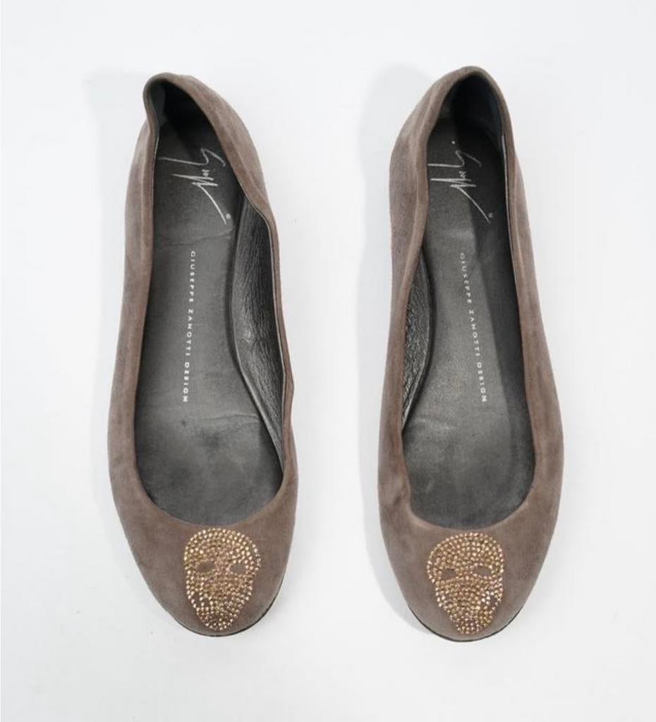 Guiseppe Zanotti ballerinas Maat 38,5, Ophalen of Verzenden, Zo goed als nieuw, Grijs, Ballerina's