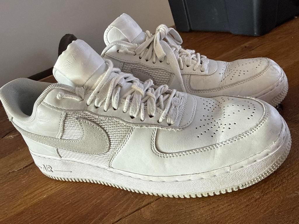 Nike Air Force 1 Low Slam Jam sneakers wit, Ophalen of Verzenden, Gedragen, Wit, Sneakers of Gympen