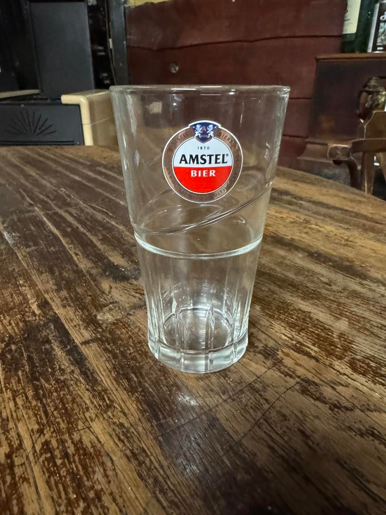Amstel bier glazen, Ophalen, Zo goed als nieuw, Bierglas