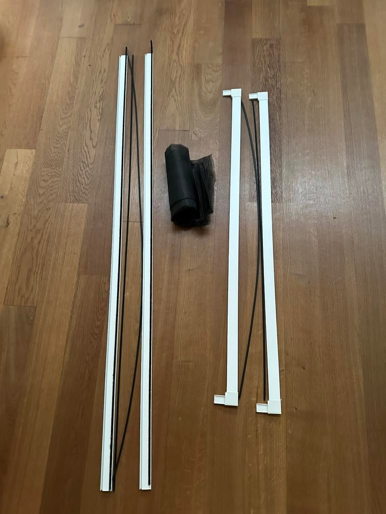 Vliegenhor voor raam, Ophalen, Kunststof, 80 tot 100 cm, Overige typen