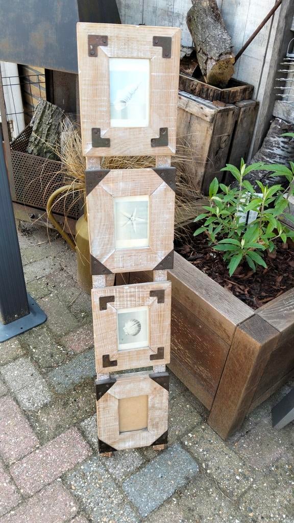 Brocante staande fotolijst, Antiek en Kunst, Ophalen