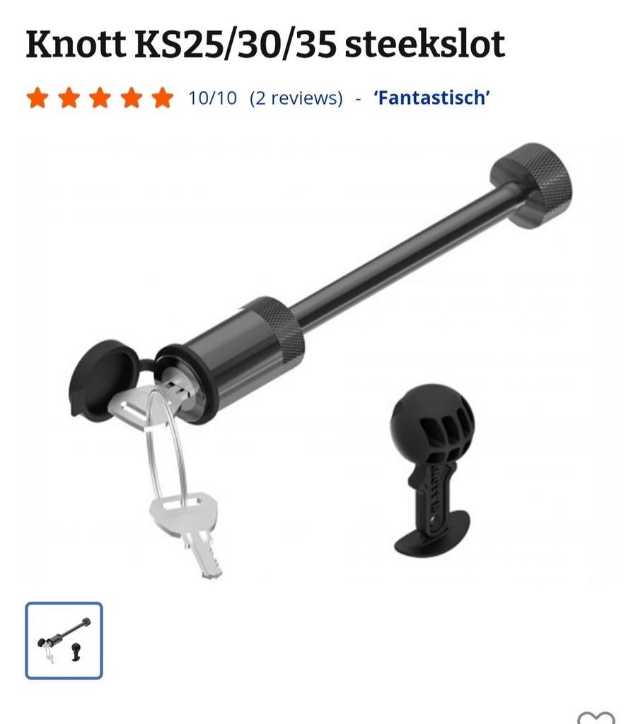 Knot disselslot nieuw, Caravans en Kamperen, Caravan accessoires, Ophalen, Nieuw