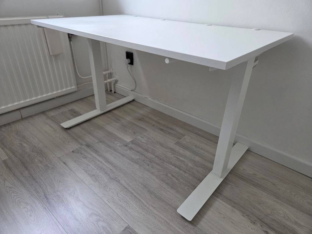 IKEA Skarsta - verstelbaar bureau 120x70 cm, Ophalen, In hoogte verstelbaar, Gebruikt