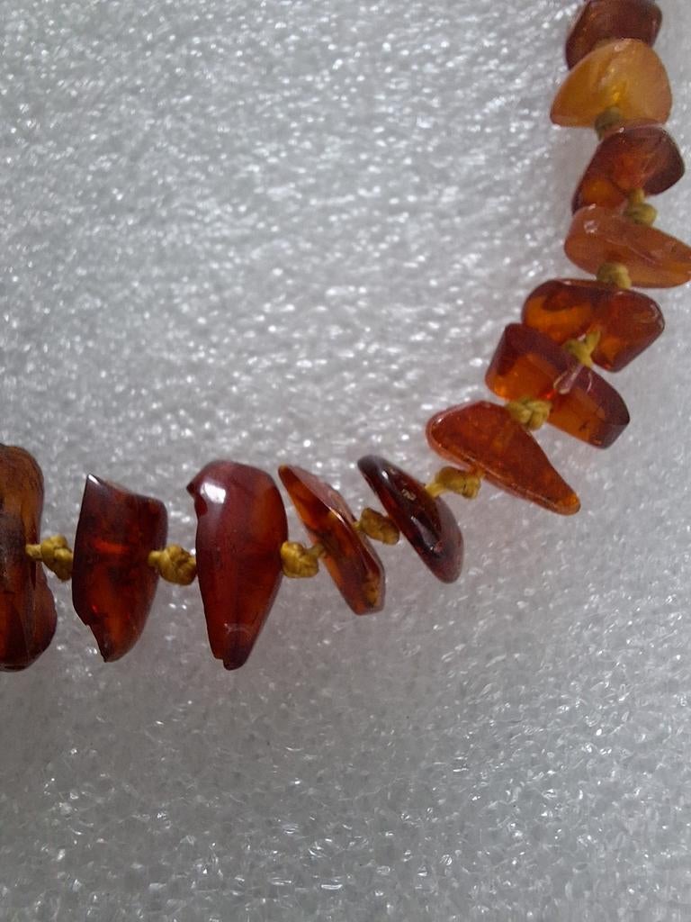 Barnsteen ketting volwassenen Cognac Baroque
