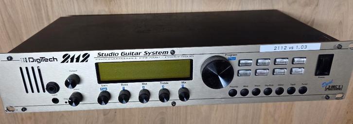 Digitech 2112  - 19" rackmount multi-effekt / buizen-preamp, Muziek en Instrumenten, Effecten, Gebruikt, Chorus, Delay of Echo