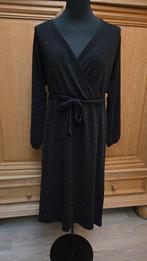 Nieuwe zwarte jurk Hema maat L met glitter en zakken, Verzenden, Zwart, Maat 42/44 (L), Nieuw